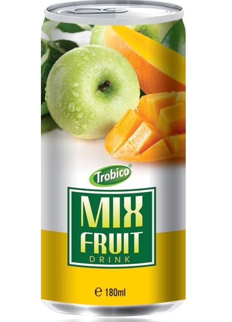 180ml Mix fruit drink alu can